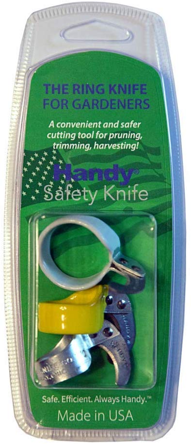 Handy Gardeners 3 Pack Safety Knife Finger Ring Knives